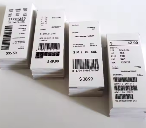 Custom Cheap Fabric Clothing hang Tags Garment Hanging Tag With String Thick Cardboard clear Pvc hang Tags for Swimwear