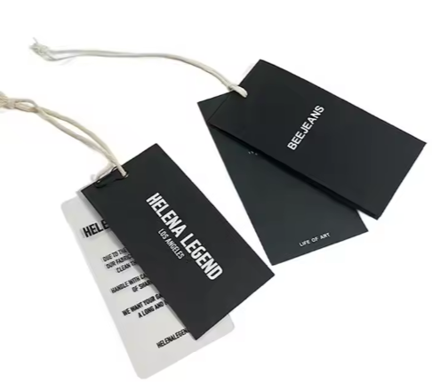 <strong>Etiquetas de papel reciclado de lujo para prendas con etique</strong>