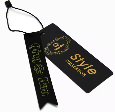 Etiquetas colgantes de papel para ropa con logotipo ecológico personalizado, fabricante profesional, etiquetas colgantes de papel para ropa con logotipo personalizado