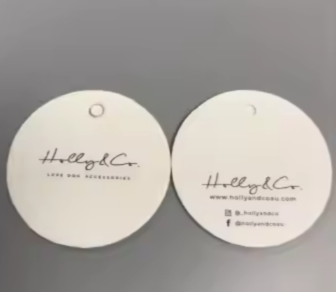 Venta al por mayor de ropa de lujo, etiqueta de ropa de marca hecha a mano, etiqueta colgante de marca, diseño gratuito, etiqueta con logotipo personalizado