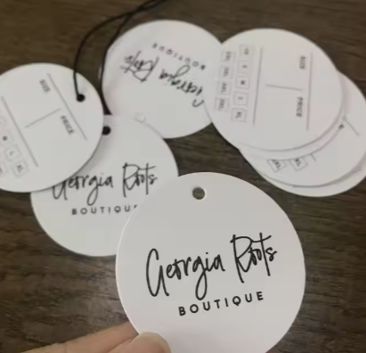 Printed Logo Clear Pvc Hangtags Garment Clothes Custom Hang Tags,Luxury Swing Tags Set String Pin Design Paper Clothing Tags