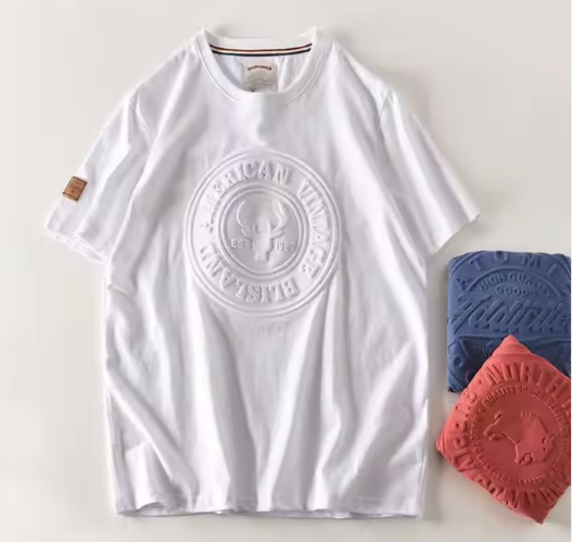 Men's Custom Logo Essential Printed Cotton T-shirt Oversized T-shirt Plain Drop Shoulder Sports Short Sleeve T-shirt